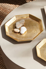 Napa Dezi Octagonal Serving Tray Large Gold
