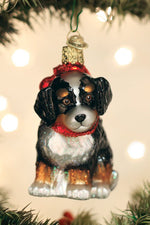 Bernedoodle Puppy Ornament