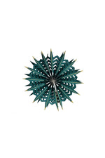 Paper Christmas Fan 12" Green
