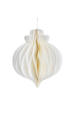 Paper Christmas Ornament 10" White