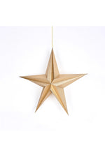 Paper Christmas Star 12" Gold