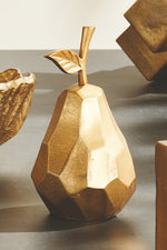 Napa Piorra Pear Sculpture Gold