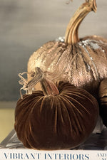 Plush Pumpkin Velvet Pumpkin 4" Acorn