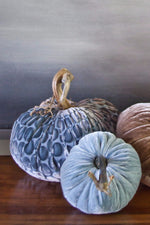 Plush Pumpkin Velvet Pumpkin 6" Gunmetal Dot