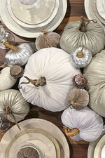 Plush Pumpkin Velvet Pumpkin 8" Snow