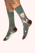 Powder Design Men's Socks Golfing Westie