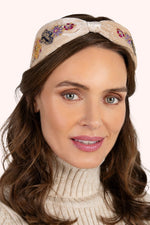 Powder Design Velvet Headband Cream Posy