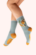 Powder Design Ankle Socks Happy Acorn Ice