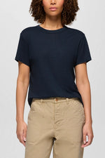 Women's Cozy Up Short Sleeve Crew Medium Stormy Night Heather