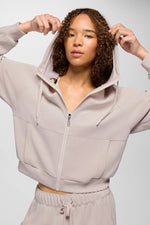 Woman's Shea Full Zip Hoodie Large Almond