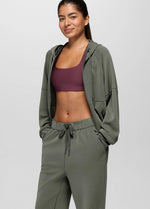 Woman's Shea Full Zip Hoodie Medium Thyme