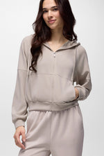 Woman's Shea Full Zip Hoodie Extra Large Almond