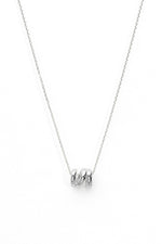 Rho Claw Pendant Necklace Rhodium