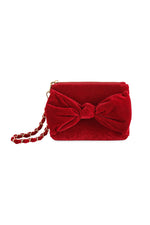 Shiraleah Bea Bow Wristlet Crimson