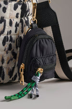 Shiraleah Ezra Mini Backpack Bag Charm Key Ring Black
