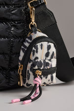 Shiraleah Ezra Mini Backpack Bag Charm Key Ring Leopard
