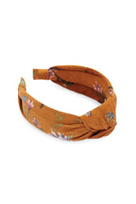 Shiraleah Floral Knot Headband Rust