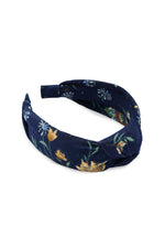 Shiraleah Floral Knot Headband Navy