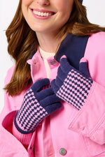 Shiraleah Hadley Touchscreen Gloves Navy