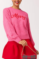 Shiraleah "Merry" Sweater Extra Large Pink