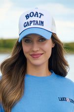 Shiraleah "Boat Captain" Trucker Hat White