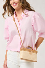 Shiraleah Riley Top Handle Bag Tan