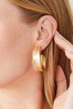 Spartina Queenie Hoop Earrings Gold