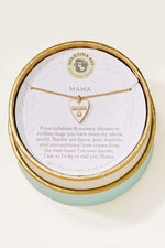 Spartina Sea La Vie Mama Heart Necklace Gold