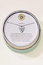 Spartina Sea La Vie Mama Heart Necklace Silver