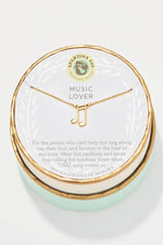 Spartina Sea La Vie Necklace 18" Music Lover Gold