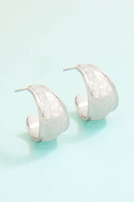 Spartina Splash Collection Hawser Hoop Earrings Silver