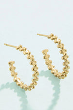 Spartina Splash Collection Telfair Hoop Earrings 20mm Gold