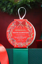 Spongelle Winter Celebration Cinnamon Bark Holiday Wreath Buffer