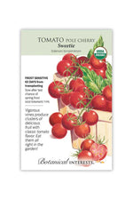 Botanical Interests Sweetie Pole Cherry Tomato Organic Seeds
