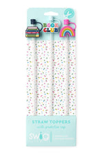Book Club Straw Topper Set