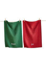 Merry & Joy Dishtowel Set Of 2