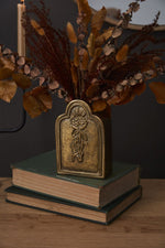 Til Death Bud Vase 4"x 6" Antique Gold