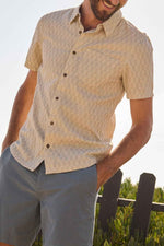 Toad & Co Men's Harris Short Sleeve Shirt Large Salt