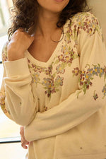 Toad & Co. Women's Bianca Patterned Pullover M Salt Print