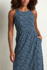 Toad & Co. Women's Sunkissed Maxi Dress XL Ink Print