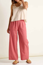 Toad & Co. Women's Taj Hemp Button Back Tank S London Fog Dobby