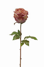 Faux Rose Dutchess Bud Stem 21.5" Cream & Lavender