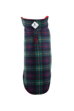 Worthy Dog Fargo Fleece Reversible Jacket Size 22 MacLeod Plaid