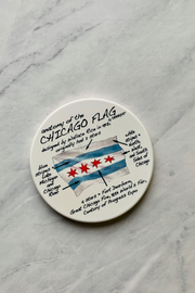 COASTER, CHICAGO FLAG