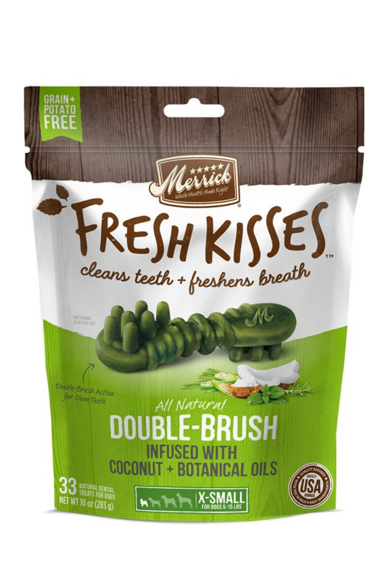 Merrick Fresh Kisses w/ Coconut Oil Dental Dog Treat Small