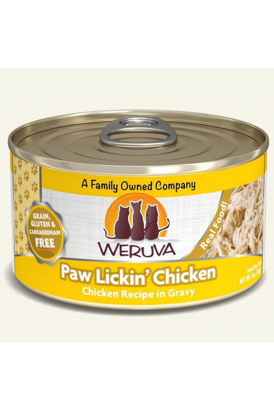 Weruva Classic Paw Lickin' Chicken Recipe in Gravy Canned Cat Food 3 oz