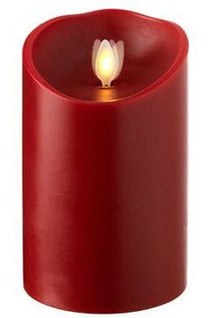 CANDLE, 3.5X5" RED FLICKER-SCE