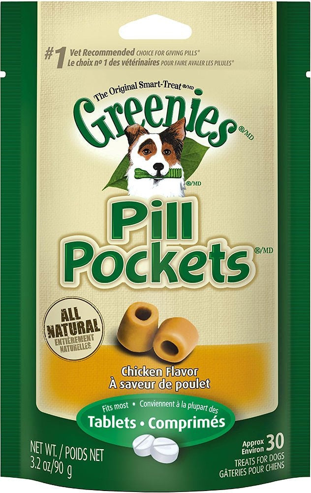 Greenies Pill Pockets Chicken Tablet Size 30 count