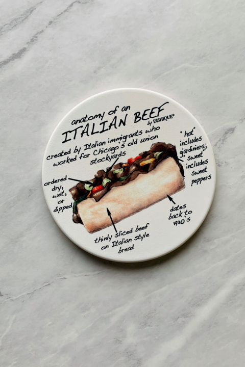 COASTER, ITALIAN BEEF