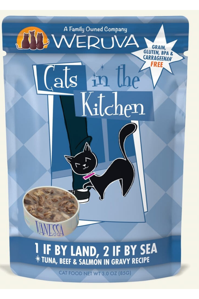 Weruva Cats In The Kitchen Originals 1 If By Land 2 If By Sea Pouch 3 oz